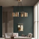 Loft Industry Modern - Brass Bank Chandelier